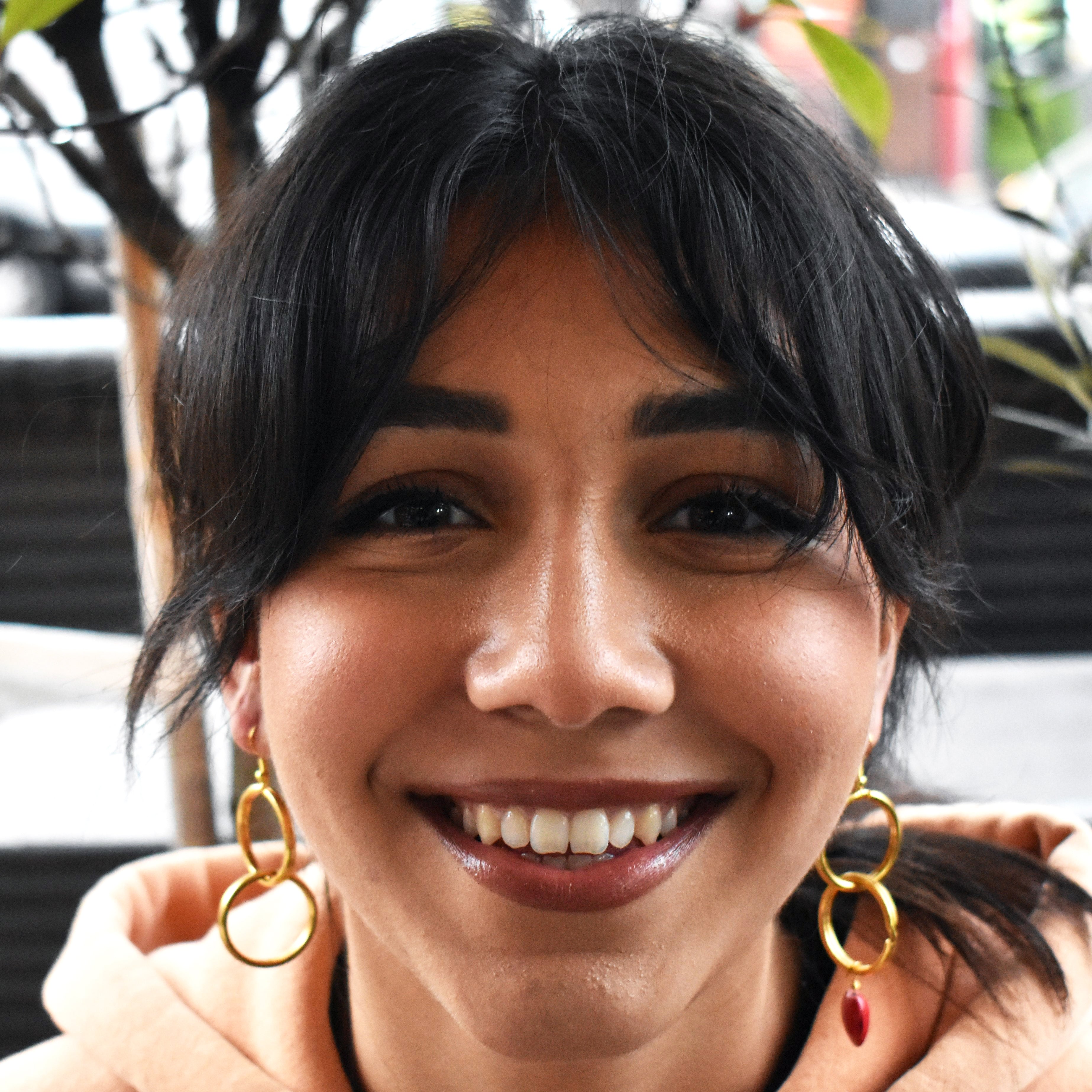 Signature Red Heart Double Loop Mismatched Earrings, Minimalist Earrings | by lovedbynlanla