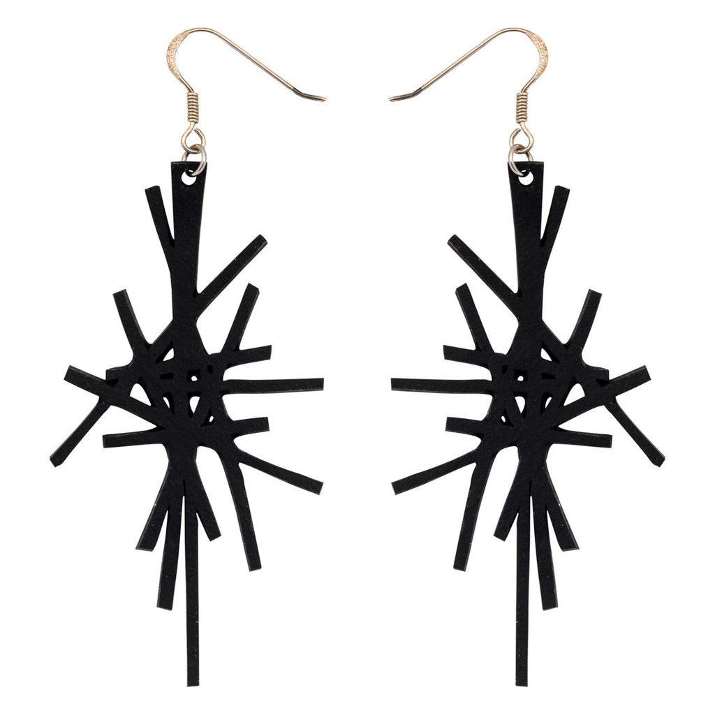 Sparkle Recycled Rubber Earrings