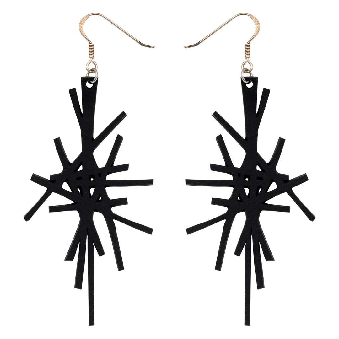 Sparkle Recycled Rubber Earrings