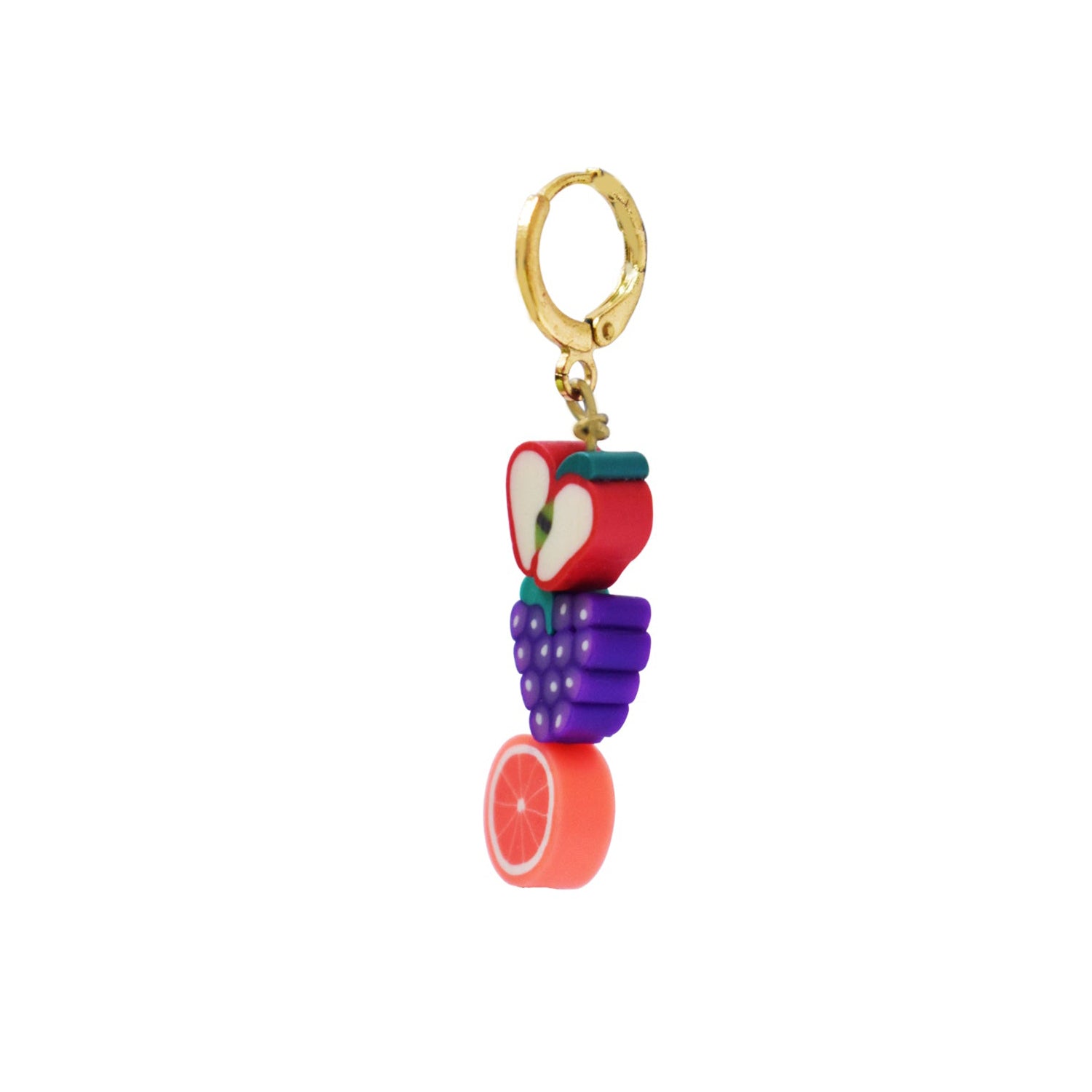 Fruit Single Huggie Earring | by Ifemi Jewels